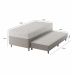 Cama Box Conjugada Solteiro com Cama Auxiliar Premier Unibox Molas Ensacadas (63x88x188) Bege