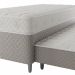 Cama Box Conjugada Solteiro com Cama Auxiliar Premier Unibox Molas Ensacadas (63x88x188) Bege