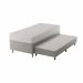 Cama Box Conjugada Solteiro com Cama Auxiliar Premier Unibox Molas Ensacadas (63x88x188) Bege