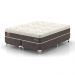 Cama Box King Naturale com Colchão Molas Ensacadas (67x193x203) Marrom e Branca