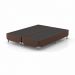 Cama Box King com Colchão Hórus (63x193x203) Bege e Marrom