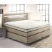 Cama Box Queen Aquarius com Colchão Queen Molas Ensacadas Bege e Branca