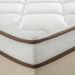 Cama Box Queen Aquarius com Colchão Queen Molas Ensacadas Bege e Branca