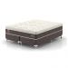Cama Box Queen Naturale com Colchão Molas Ensacadas (67x158x198) Marrom e Branca