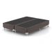 Cama Box Queen Naturale com Colchão Molas Ensacadas (67x158x198) Marrom e Branca