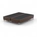 Cama Box Queen com Colchão Diamond Euro MR (63x158x198) Bege e Marrom