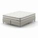 Cama Box Queen com Colchão Milani Mola Verticoil Bege