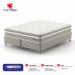 Cama Box Queen com Colchão Milani Mola Verticoil Bege