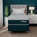 Cama Box Solteirão York com Colchão Molas Ensacadas (61x108x198) Azul e Branca