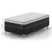 Cama Box Solteiro King Amarilis com Colchão D33 Preta e Branca