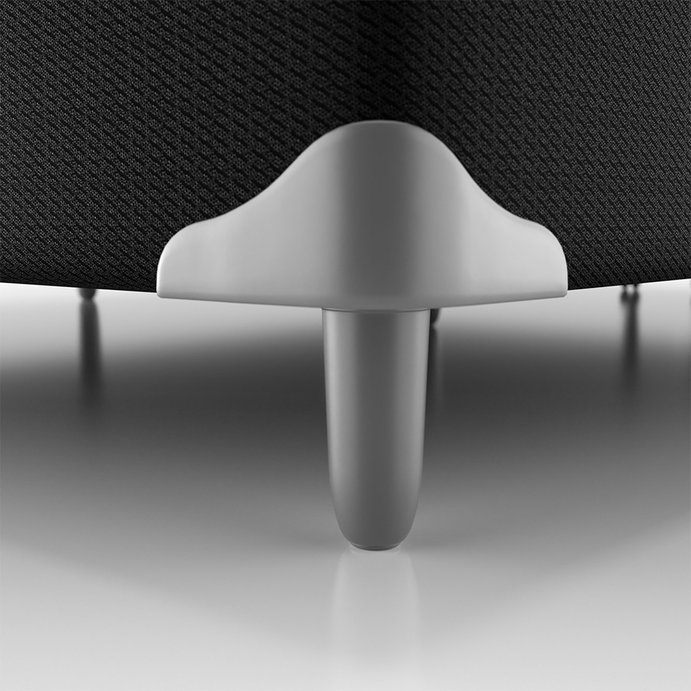 Cama Box Solteiro King Amarilis com Colchão D33 Preta e Branca