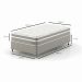 Cama Box Solteiro King com Colchão Milani Mola Verticoil Bege