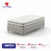 Cama Box Solteiro King com Colchão Milani Mola Verticoil Bege