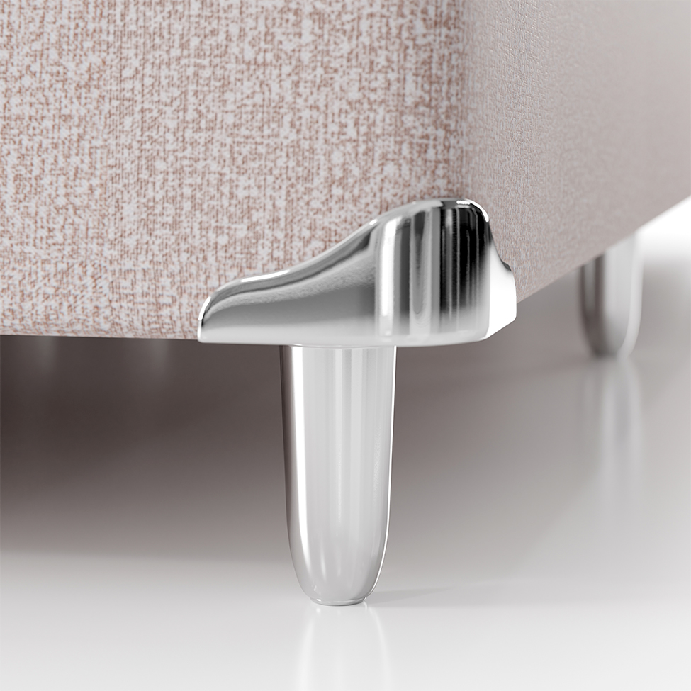 Cama Box Solteiro King com Colchão Sonhare Mola Ensacada Bege