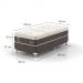 Cama Box Solteiro Naturale com Colchão Molas Ensacadas (67x88x188) Marrom e Branca