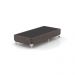 Cama Box Solteiro Naturale com Colchão Molas Ensacadas (67x88x188) Marrom e Branca