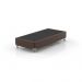 Cama Box Solteiro com Colchão Diamond Euro MR (63x88x188) Bege e Marrom