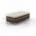 Cama Box Solteiro com Colchão Hórus (63x88x188) Bege e Marrom
