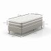 Cama Box Solteiro com Colchão Milani Mola Verticoil Bege