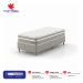 Cama Box Solteiro com Colchão Milani Mola Verticoil Bege