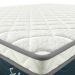 Cama Box Solteiro com Colchão Safira (63x88x188) Azul e Branco