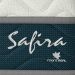 Cama Box Solteiro com Colchão Safira (63x88x188) Azul e Branco