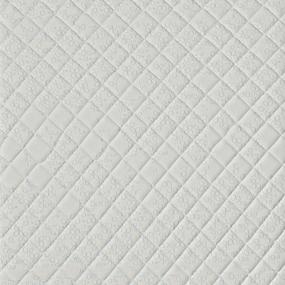 Cama Box Solteiro com Colchão Safira (63x88x188) Azul e Branco