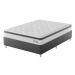 Cama Box com Colchão Casal Sigma Molas Ensacadas (22x138x188) Branco e Cinza