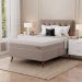 Cama Box com Colchão Casal Soft Gold Molas Ensacadas (28x138x188) Bege