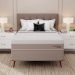 Cama Box com Colchão Casal Soft Gold Molas Ensacadas (28x138x188) Bege