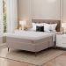 Cama Box com Colchão King Soft Gold Molas Ensacadas (28x193x203) Bege