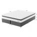 Cama Box com Colchão Queen Sigma Molas Ensacadas (22x158x198) Branco e Cinza