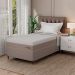 Cama Box com Colchão Solteirão Soft Gold Molas Ensacadas (28x96x203) Bege