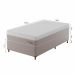 Cama Box com Colchão Solteirão Soft Gold Molas Ensacadas (28x96x203) Bege