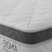 Cama Box com Colchão Solteiro Sigma Molas Ensacadas (22x88x188) Branco e Cinza