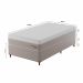 Cama Box com Colchão Solteiro Soft Gold Molas Ensacadas (28x88x188) Bege