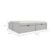 Cama Casal Beauty 4 GV Madeira Maciça Cinca Claro