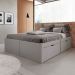 Cama Casal Beauty 4 GV Madeira Maciça Cinca Claro