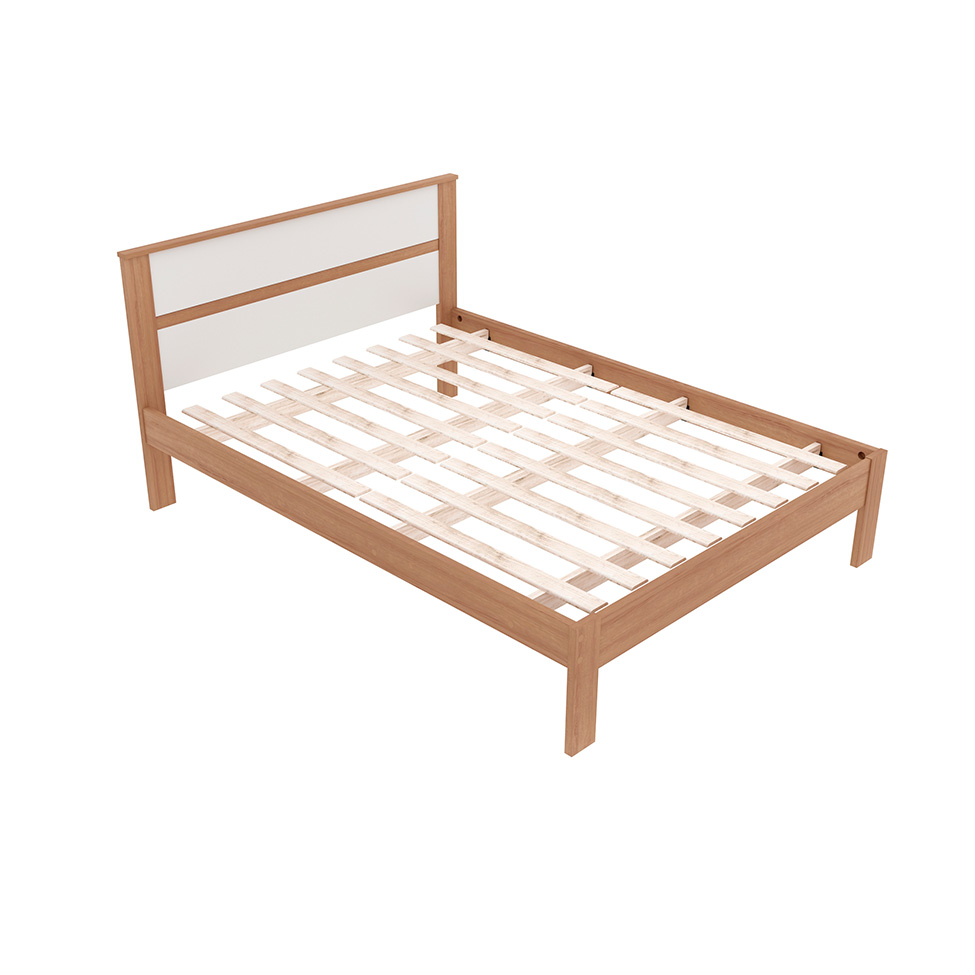Cama Casal Dália Amêndoa e Branca