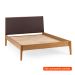 Cama Casal Happy Estofado Marrom e Garapa