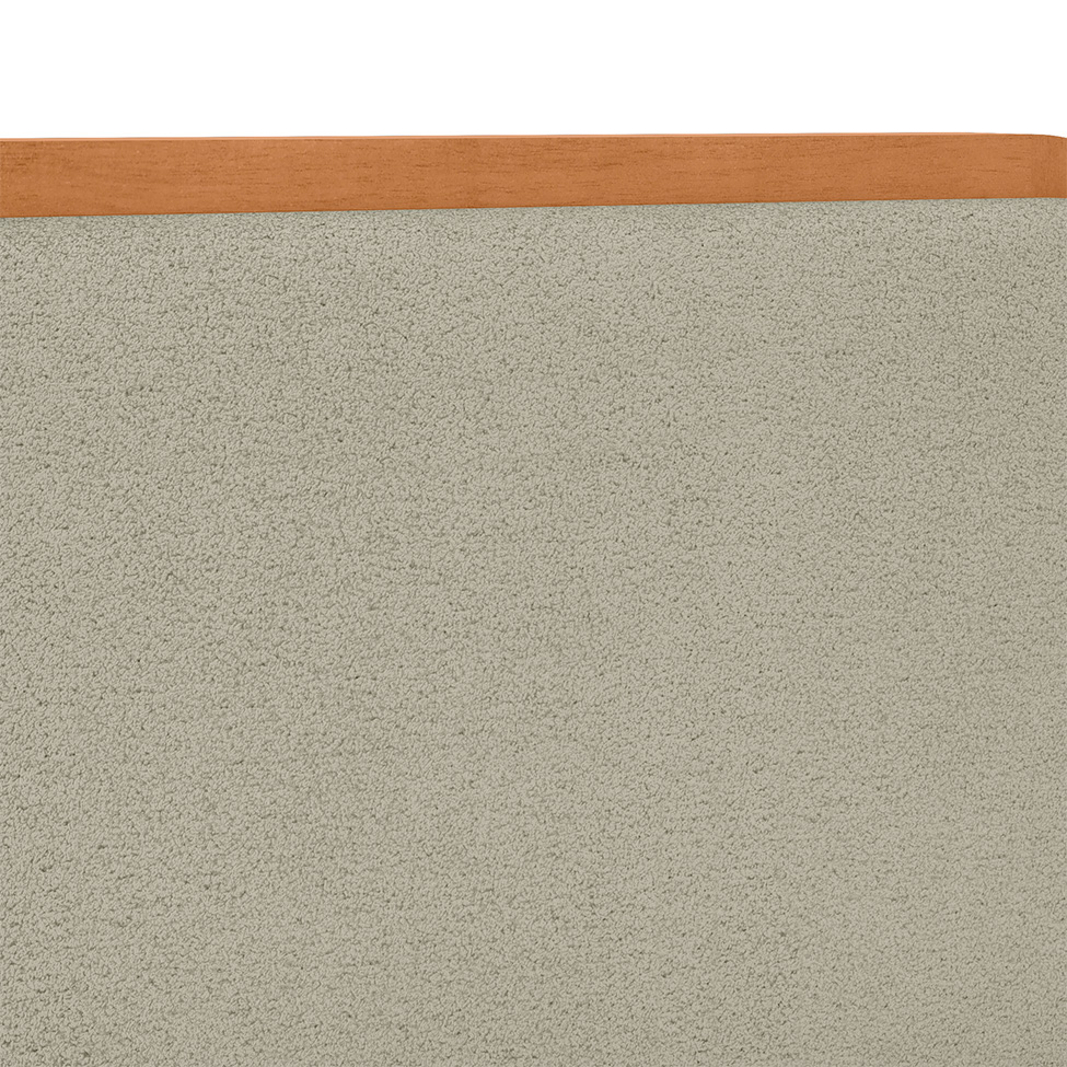 Cama Casal Loop Bouclé Sálvia e Amêndoa