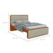 Cama Casal Loop Bouclé Sálvia e Frassino