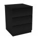 Cama Casal Monaco com 2 Mesas de Cabeceira Veronna 3 GV Preto Fosco