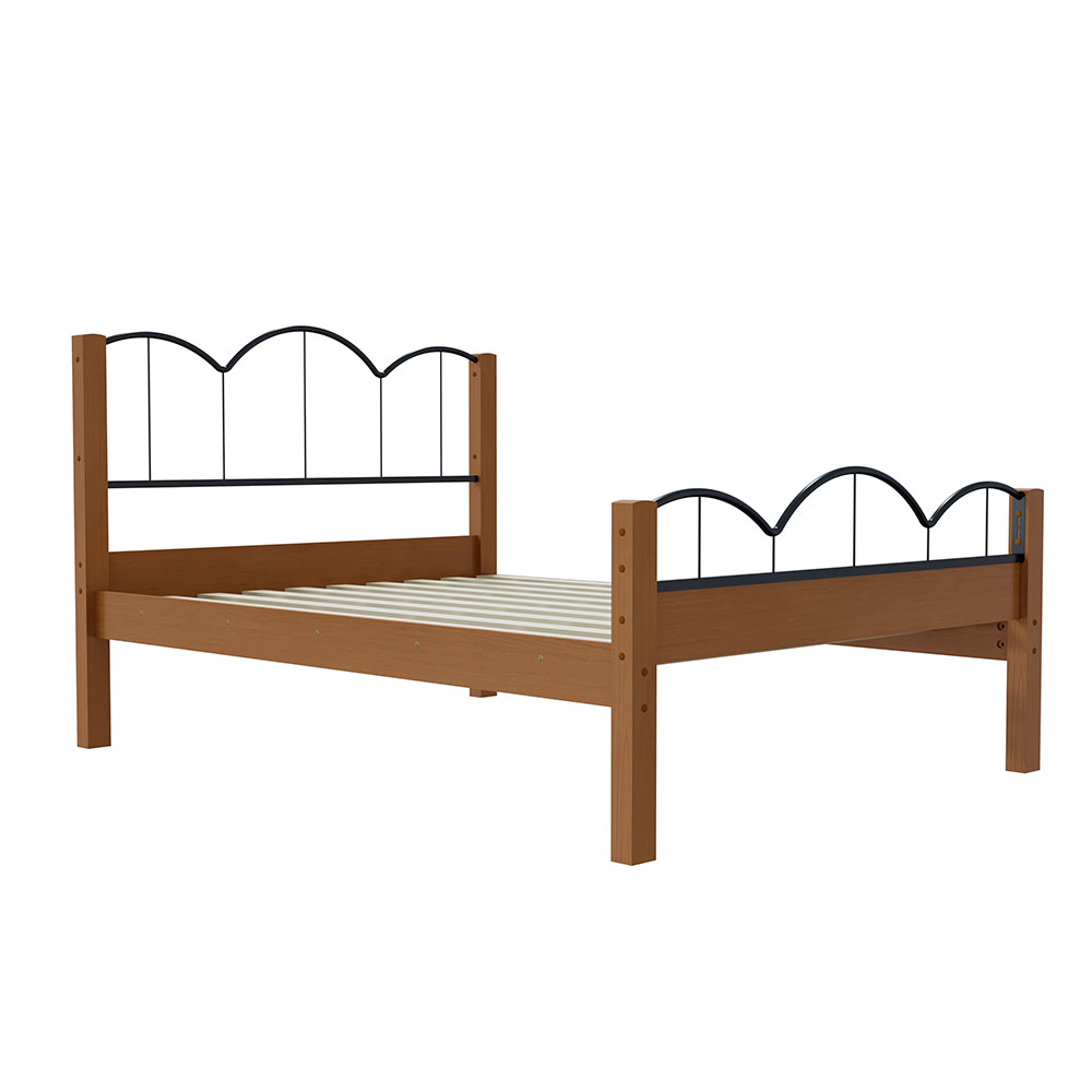 Cama Casal Oasis Preta e Nature