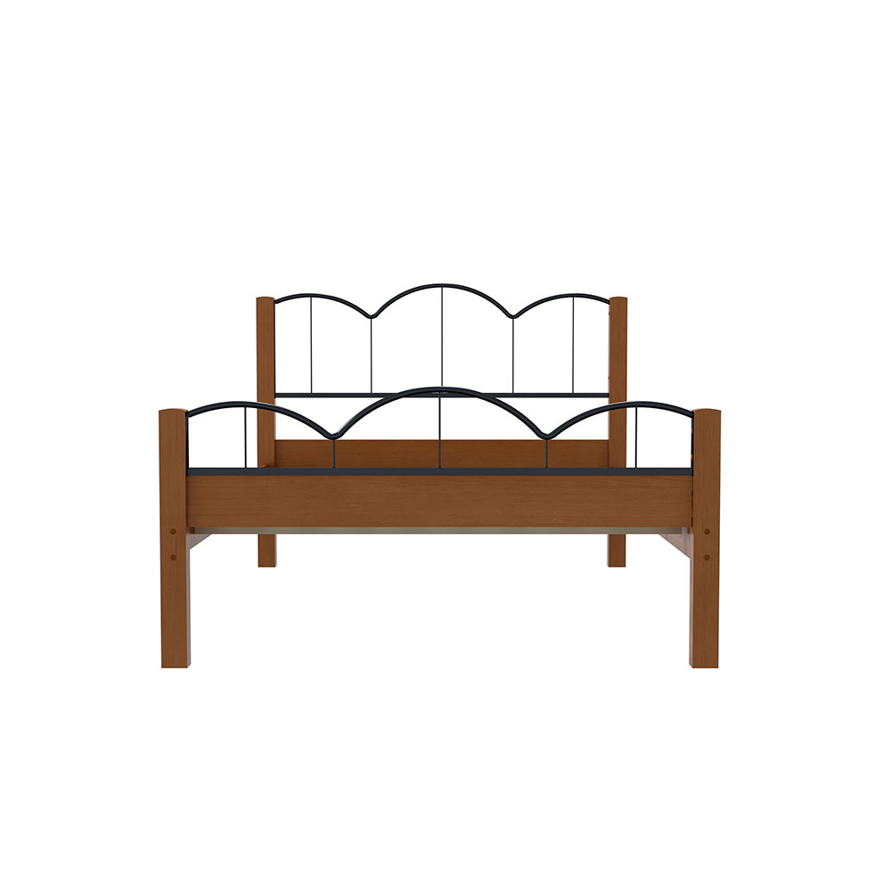 Cama Casal Oasis Preta e Nature