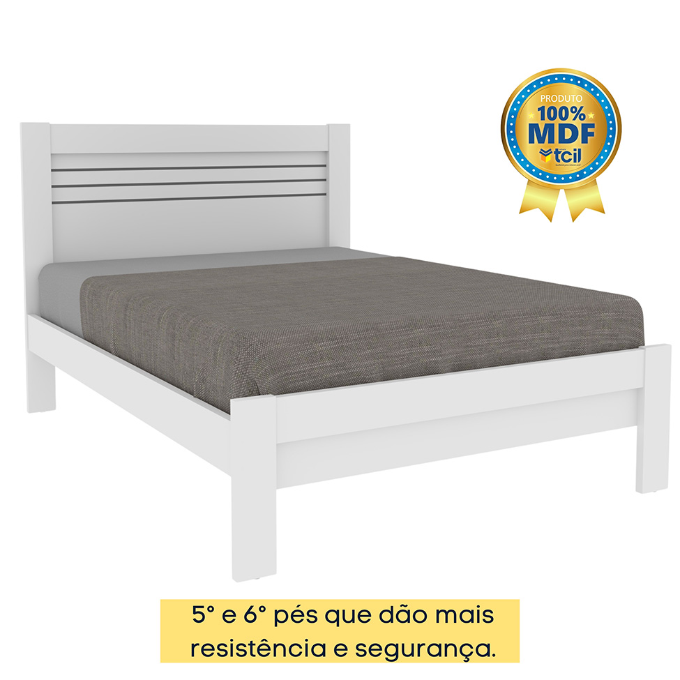 Cama Casal Safira Neve