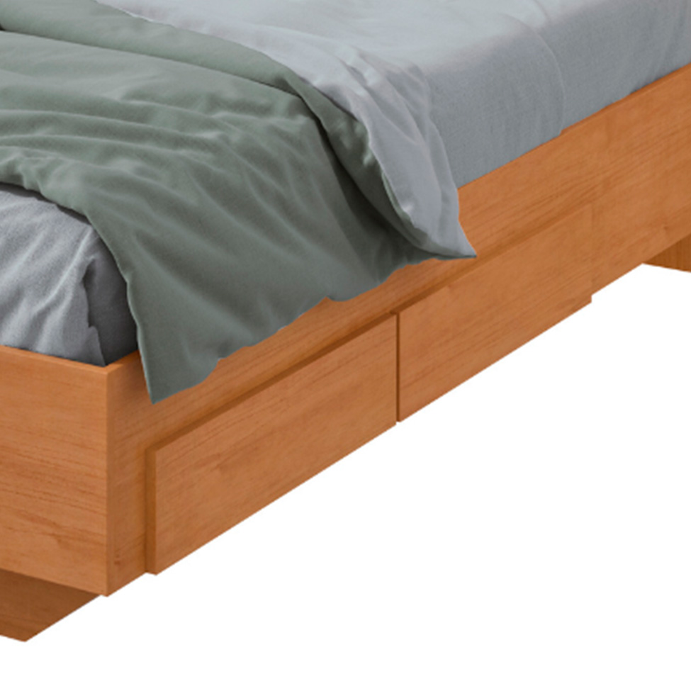 Cama Casal Solaris 2 GV Revestimento Sintético Bege e Amêndoa