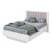 Cama Casal Solaris 2 GV Revestimento Sintético Bege e Branca