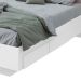Cama Casal Solaris 2 GV Revestimento Sintético Bege e Branca
