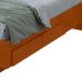 Cama Casal Solaris 2 GV Revestimento Sintético Bege e Frassino